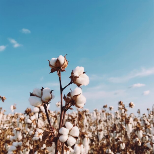 Photo cotton plant photos with full of fresh vibes and blooming moments