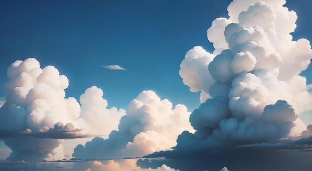 cotton shaped clouds