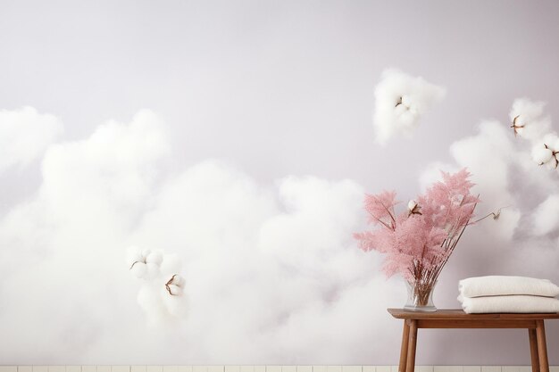 Photo cotton white cute wallpaper for pure simplicity