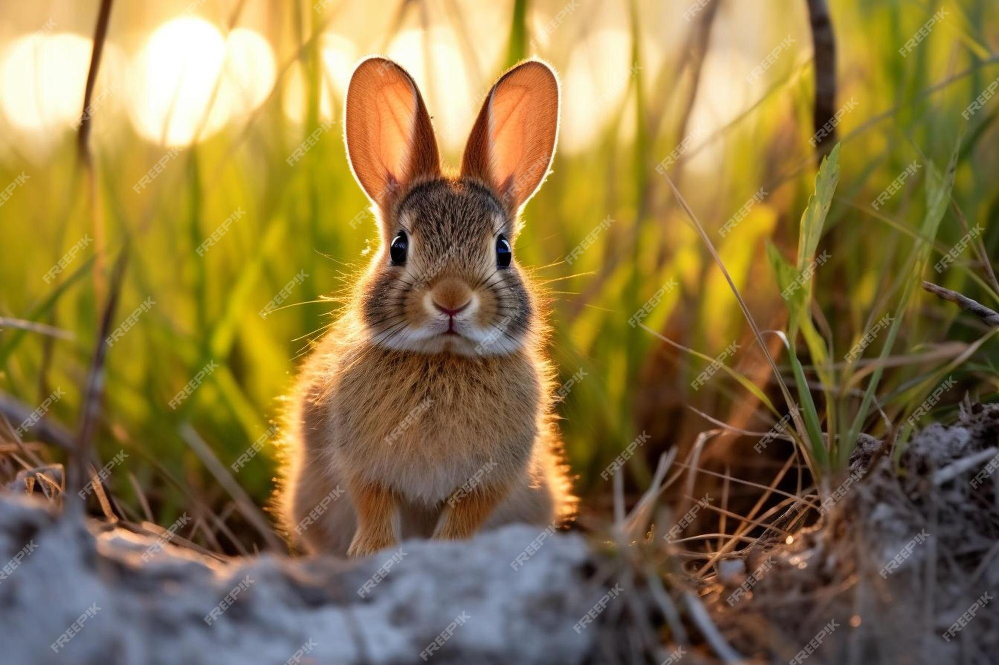 Premium Photo | Cottontail rabbit