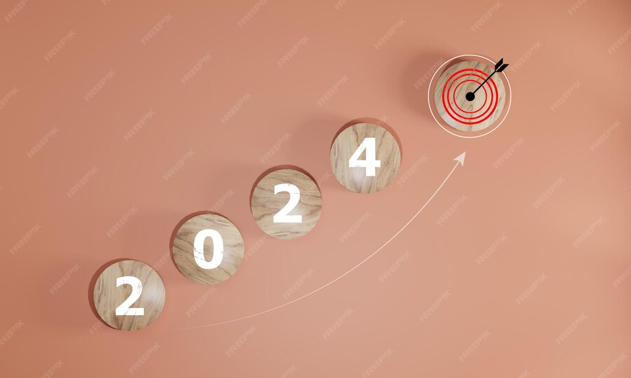 Premium Photo Countdown to 2024 loading year from 2023 to 2024 new