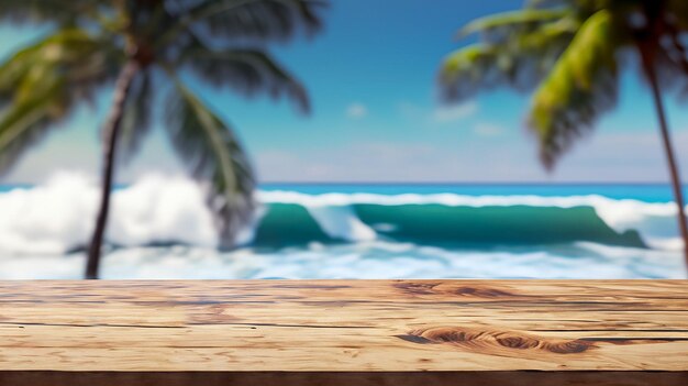 Countertop in a dreamy beach