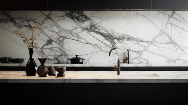 Countertop kitchen marble background