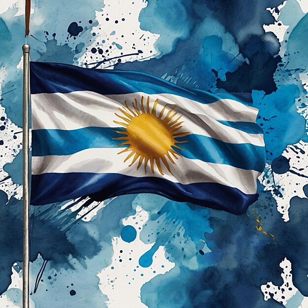 country argentina flag symbol national nation sign state illustration design