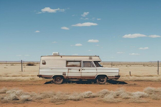 Country Caravan Dirt Road auto foto