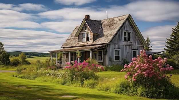 Country farm house frame