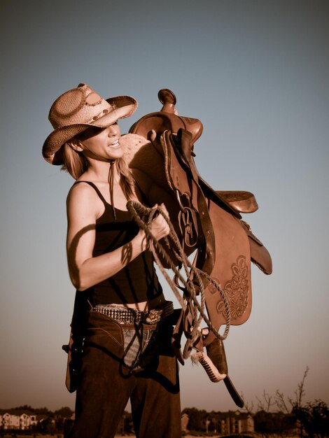 Photo country girl on the farm. longmont, colorado.