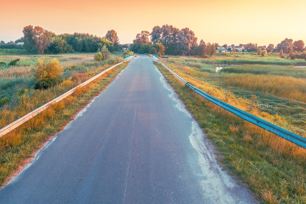 Country road in autumn