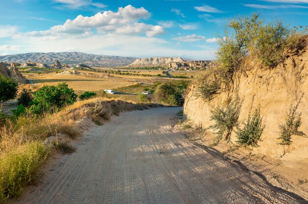 Country road in valley