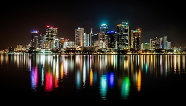 country skyline at night city skyline at night