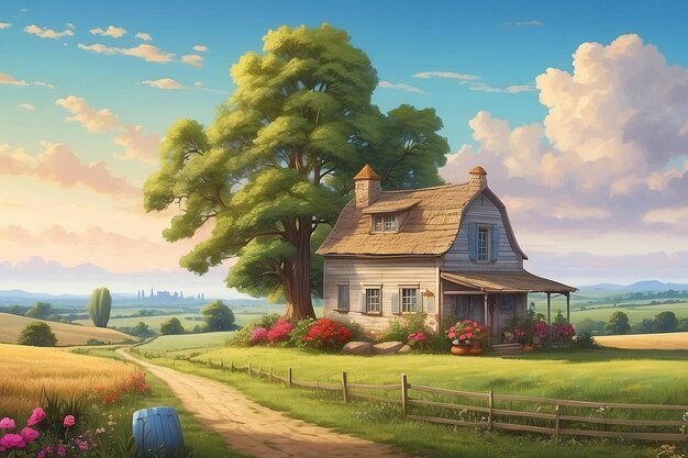 Countryside Charm Quaint Landscapes of Rural Life