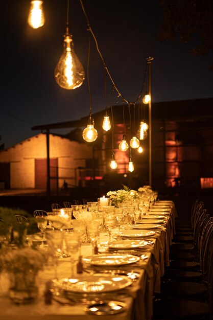 Foto cena in campagna