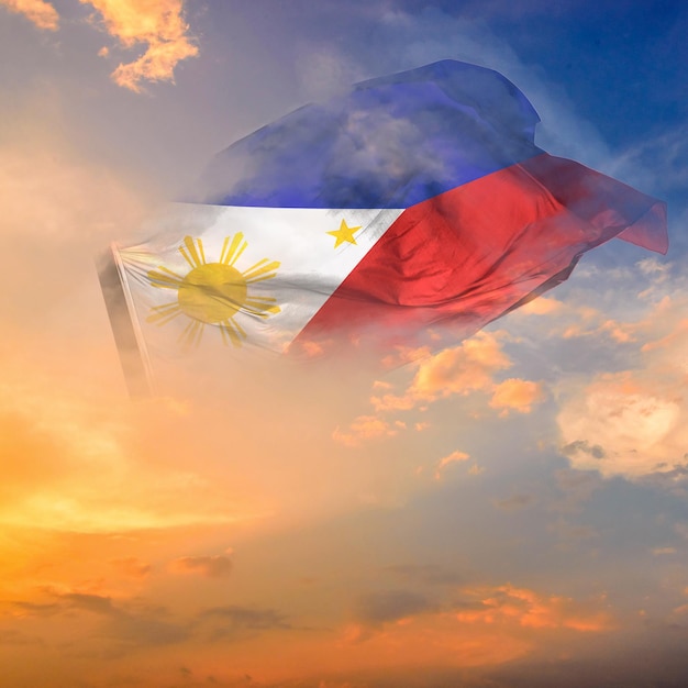 Photo county of philippines flag world flag