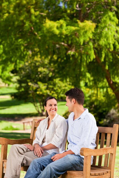 Couple on the bench