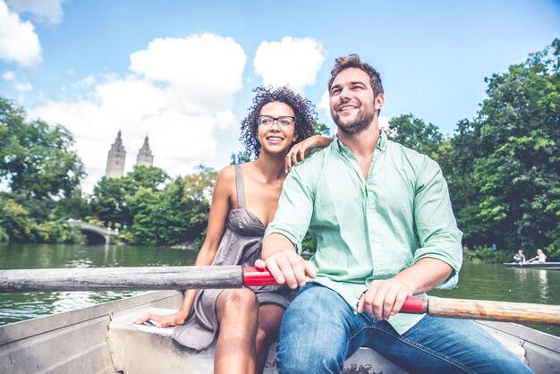 Couple on boat