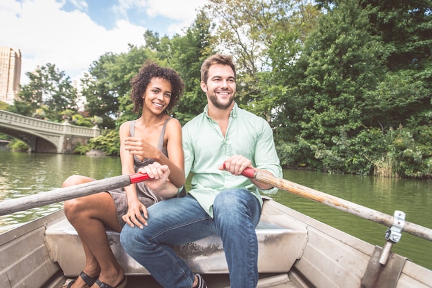 Couple on boat