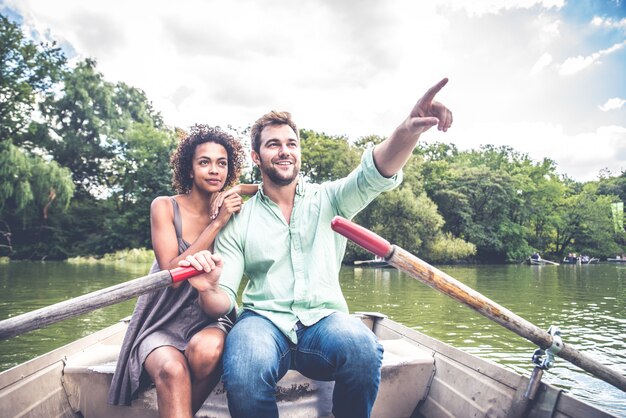 Couple on boat