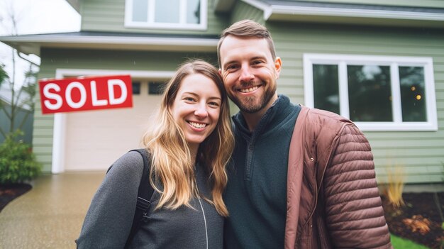 Photo the couple bought a new house