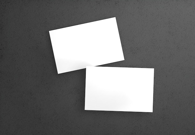 Photo couple of business cards isolated