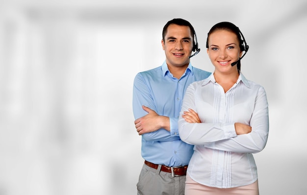 Couple Call Center Receptionists