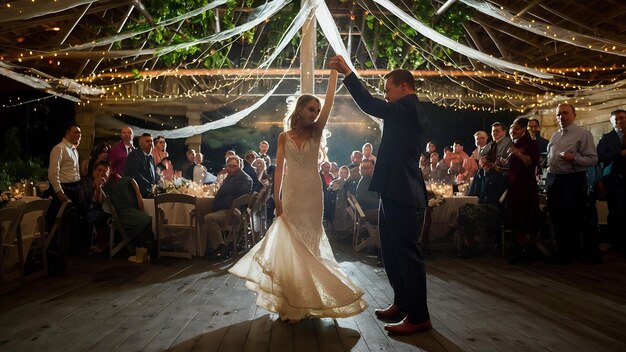 Couple dancing in ther wedding