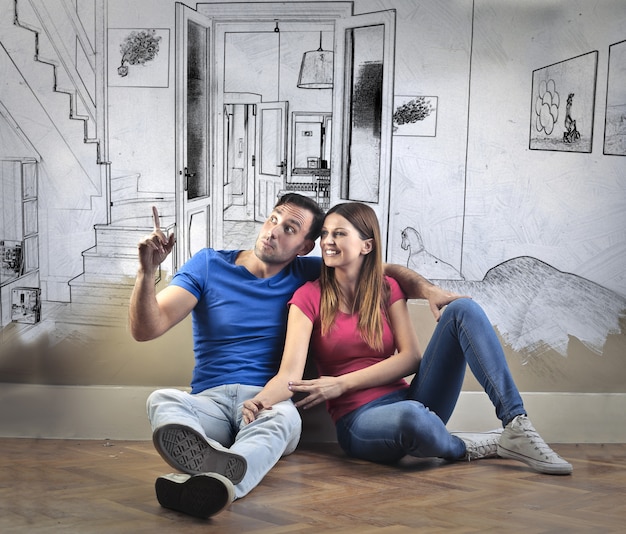 couple designs the new home together