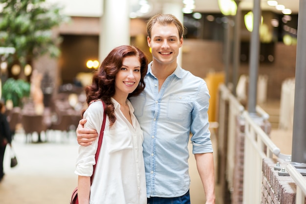 Couple doing shopping