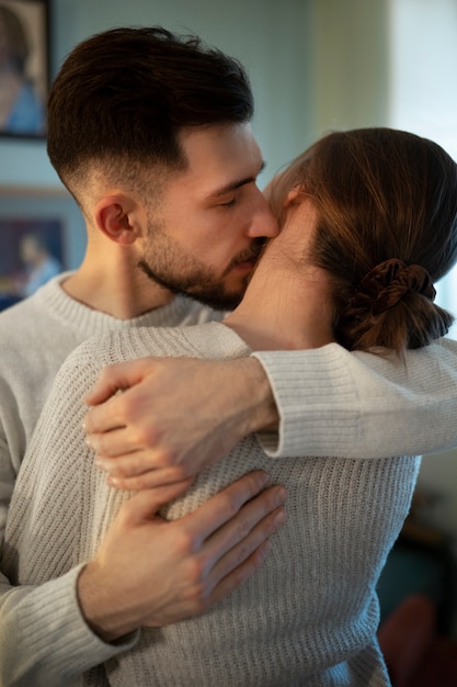 Couple enjoying their intimacy moments