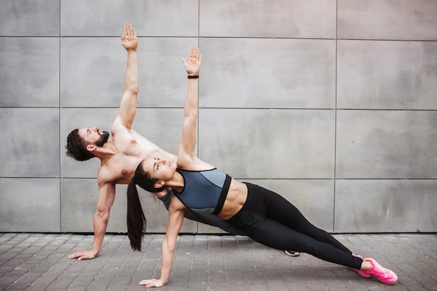 couple exercising together