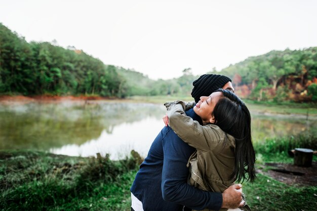 Couple Exploring Trip Holiday Concept