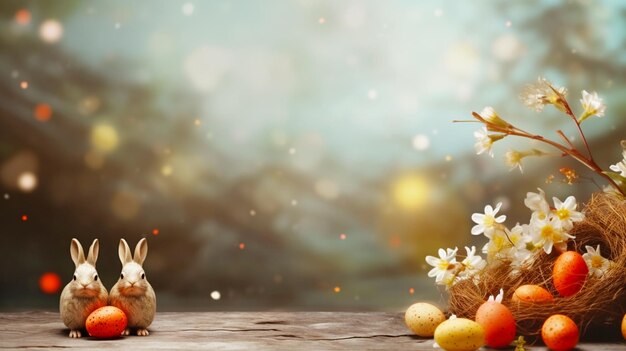 a couple of figurines with a bunch of flowers on the table