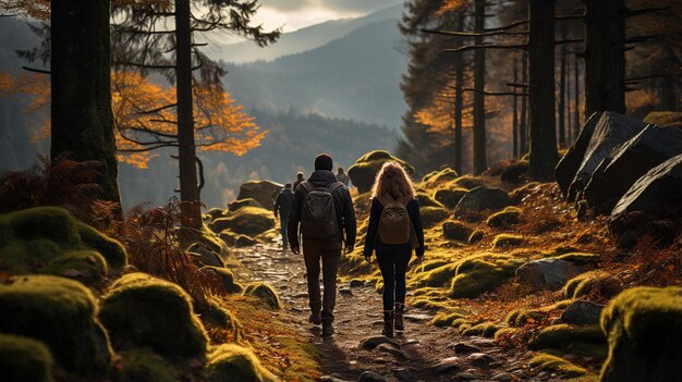 Couple in the forest