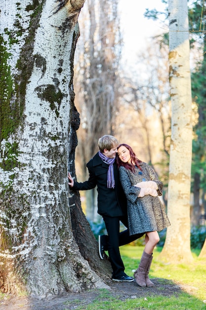 Couple in the forest