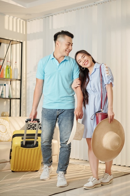 Couple going on vacation