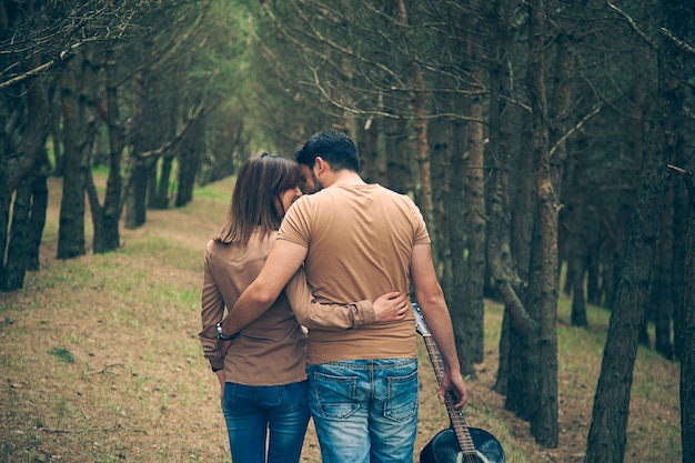 Couple and guitar