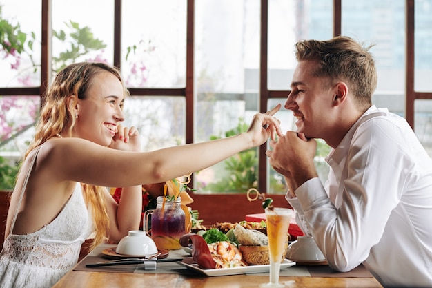 Couple Having Fun On Date