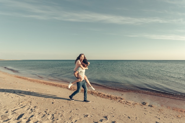 Couple having fun