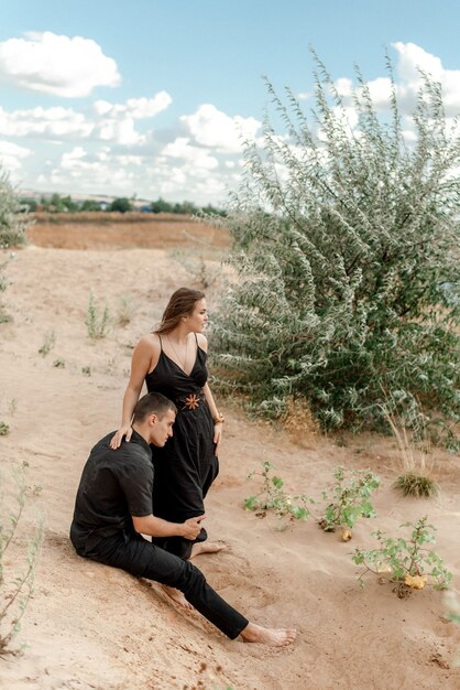 Couple having rest in nature