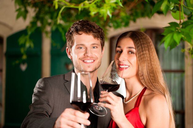 Couple Having Wine