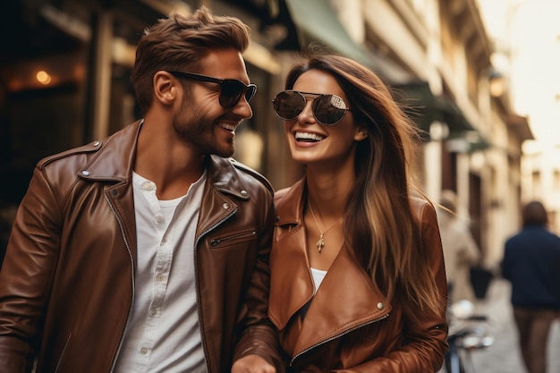 Couple in High Spirits Enjoys Date and Ice Cream Treat After Shopping