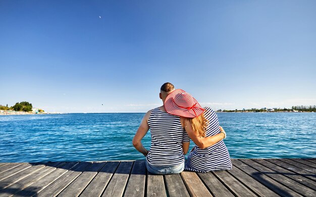 Couple at Issyk Kul Lake