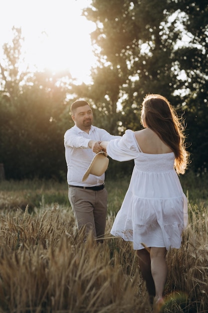 couple in love expecting a baby