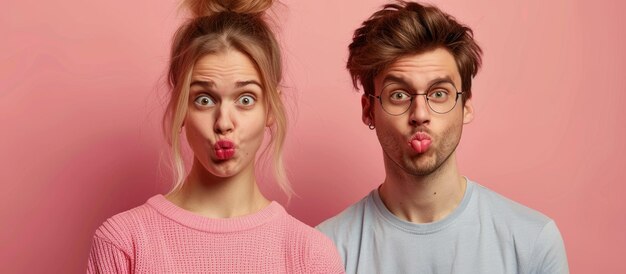 Фото couple making funny faces