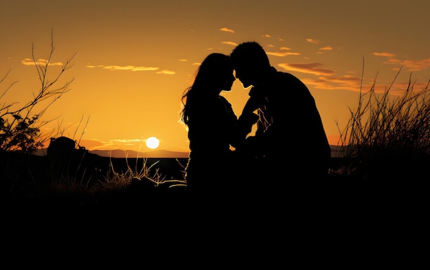 Couple in the moonlight