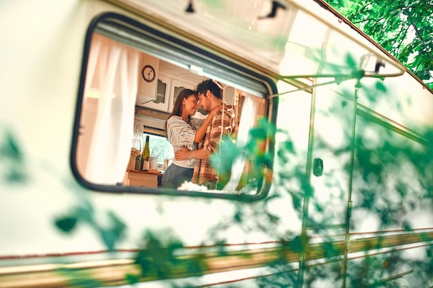 Photo couple in motor home