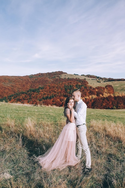 Couple in mountains