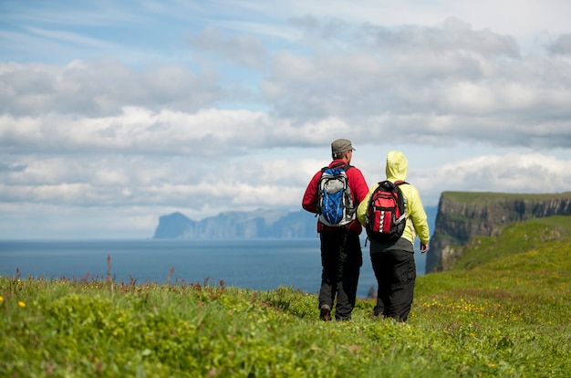 Couple on Mykines, Faroe Islands