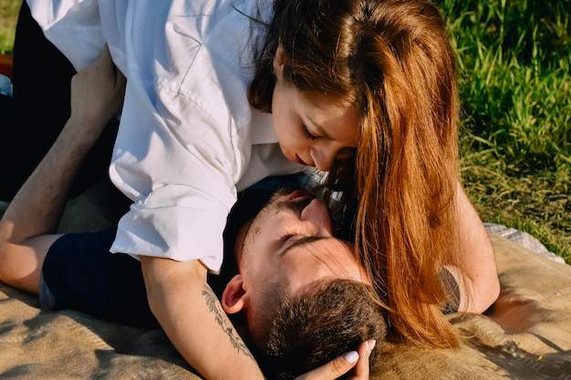 couple on the nature