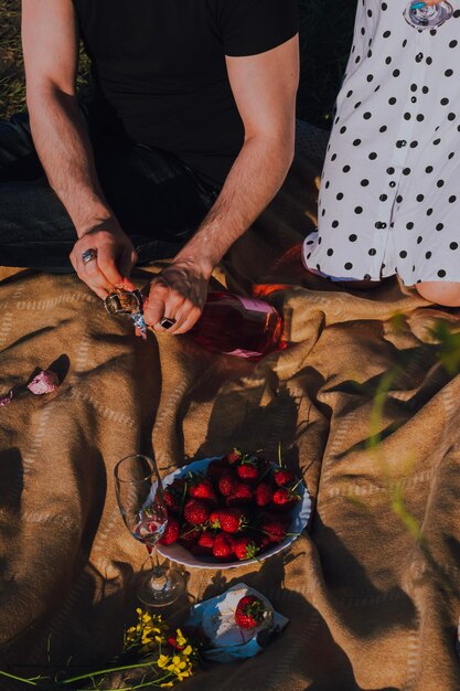 couple on the nature