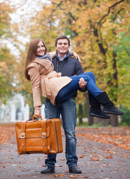 Couple at outdoor in the park